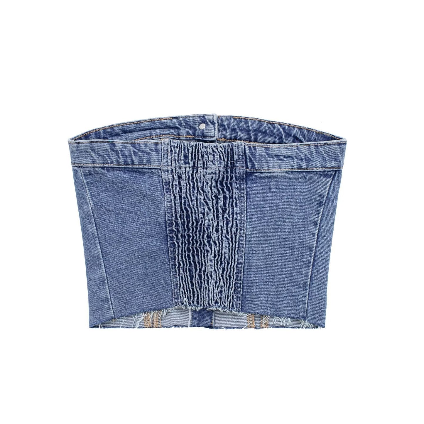 Denim Slim Fit Tube Top