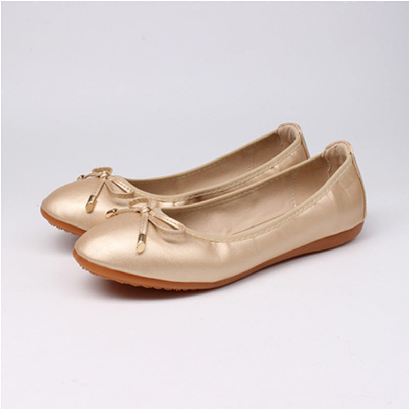 Bow flat shoes