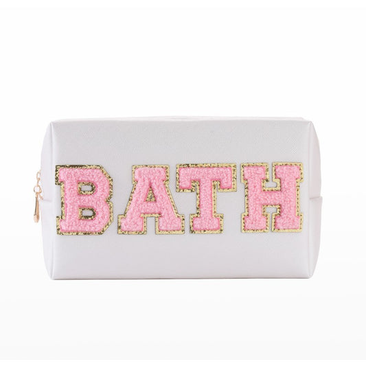 Letter Patch Cosmetic Travel Bag