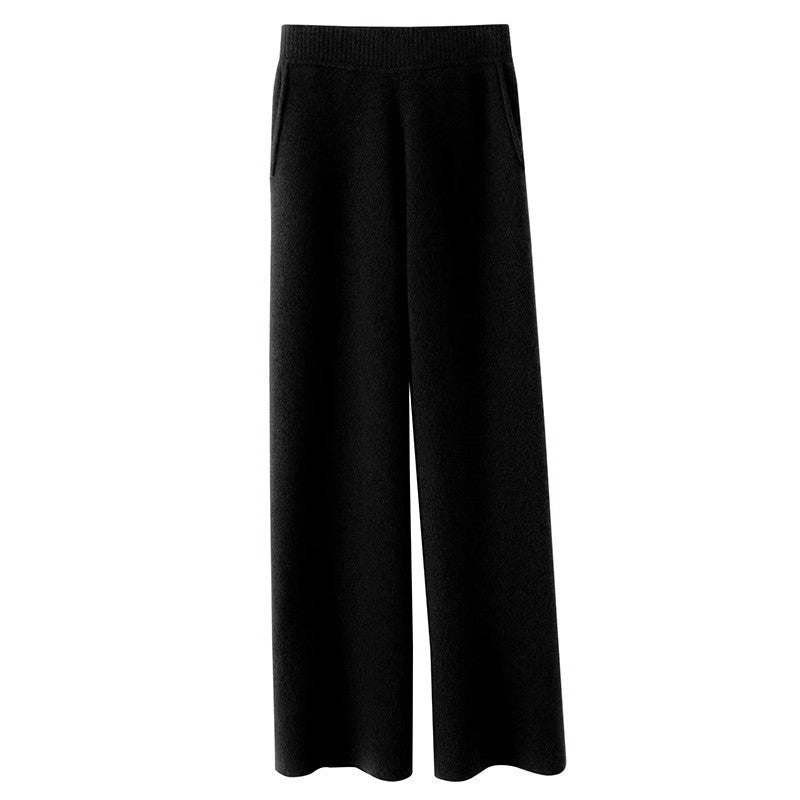 Wool Straight Pants