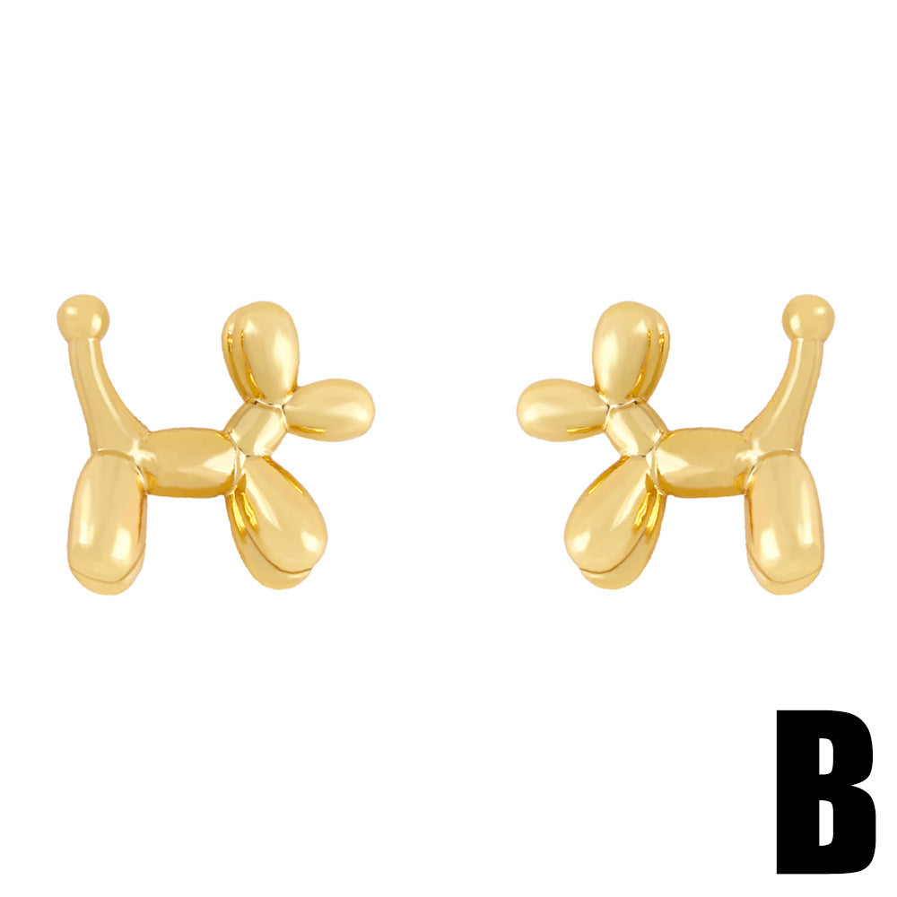 Balloon Dog Earring