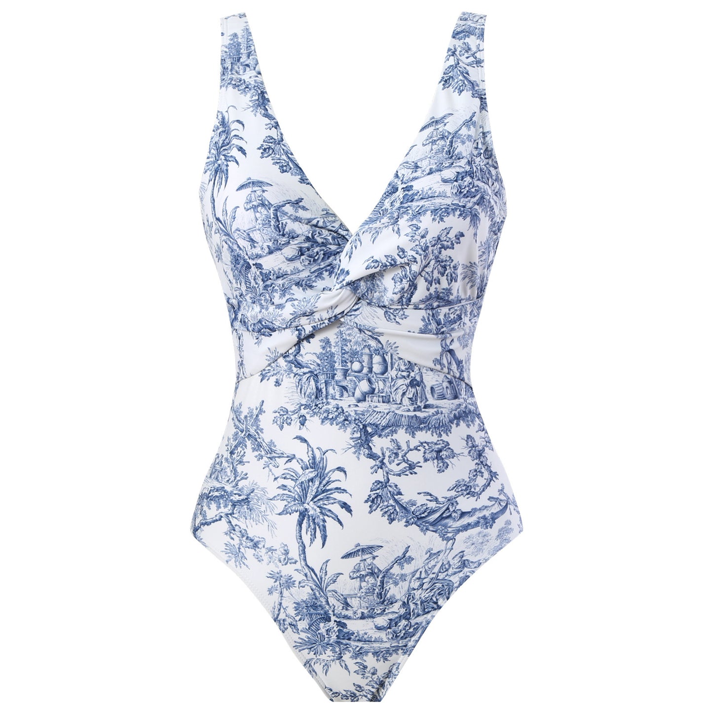 Women's One-Piece Swimsuit  Thin Vintage Print