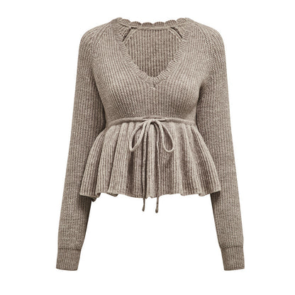 Knit Tie Sweater