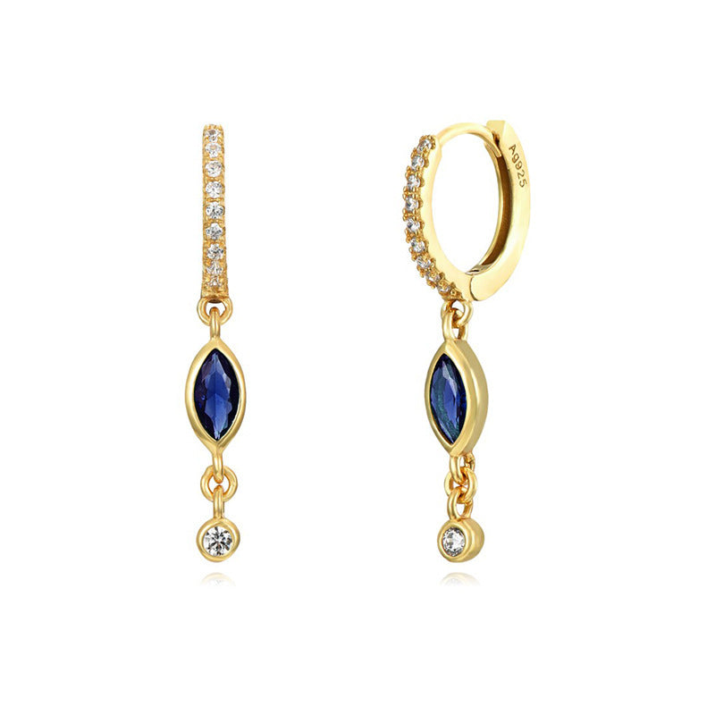 Gold Hoop Dropped earrings