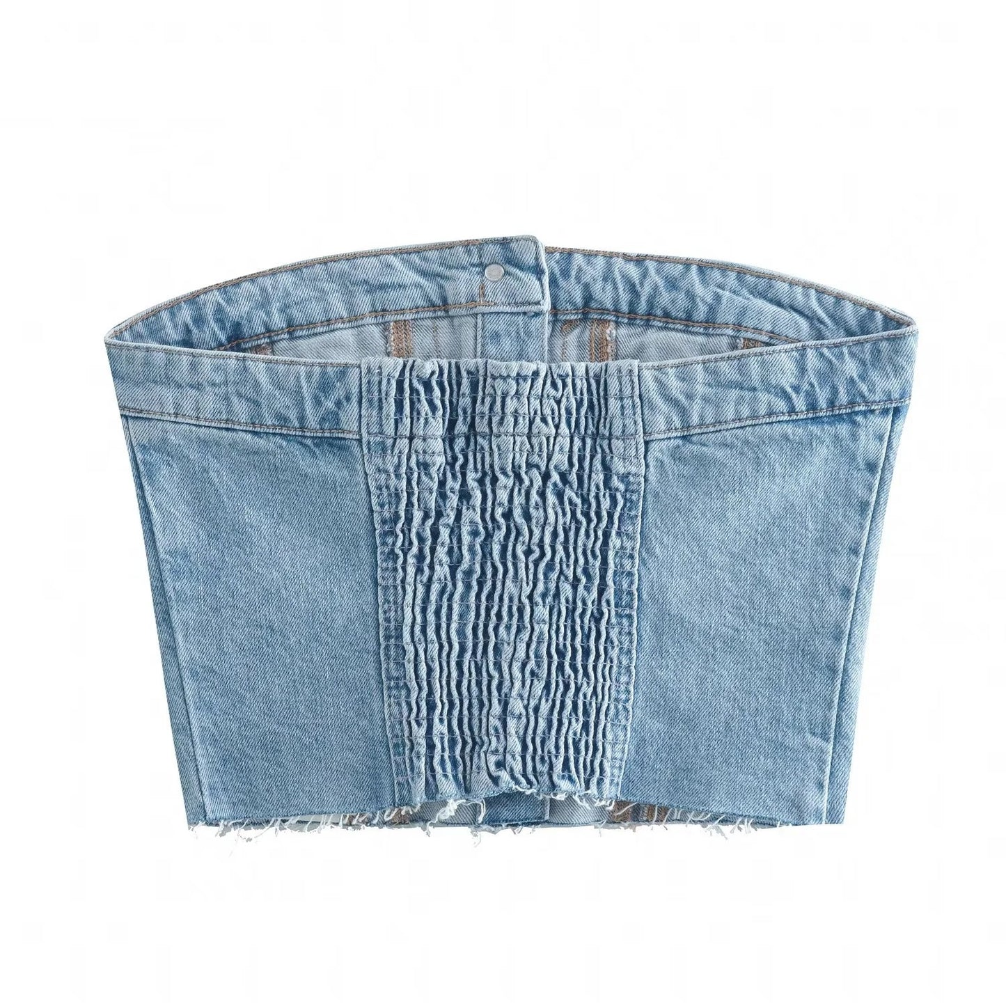 Denim Slim Fit Tube Top