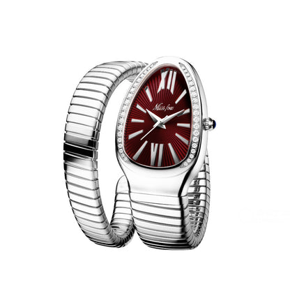 Stainless Steel Diamond Serpentine Watch