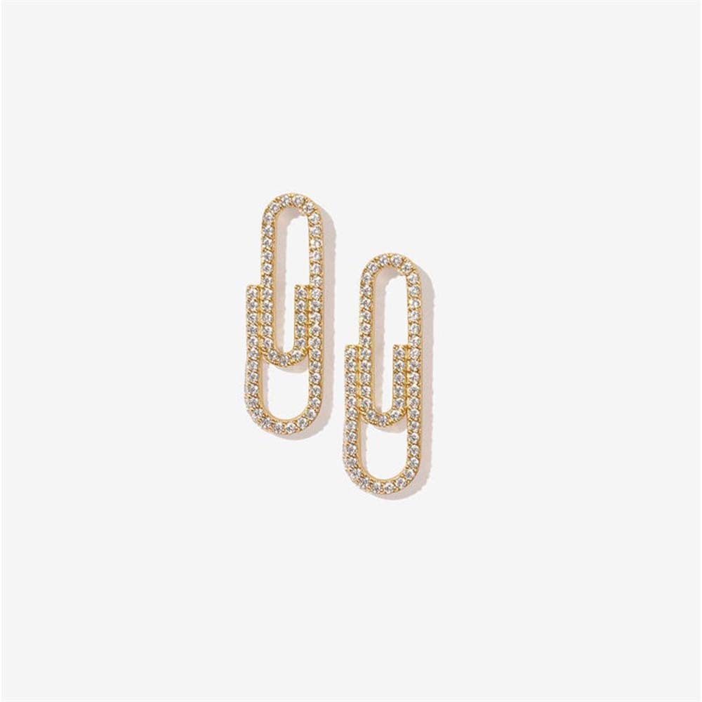 Mini Paperclip Stud Earrings