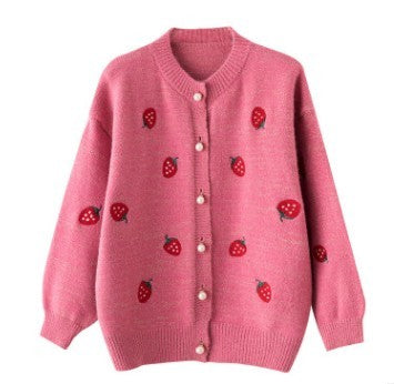 Strawberry cardigan