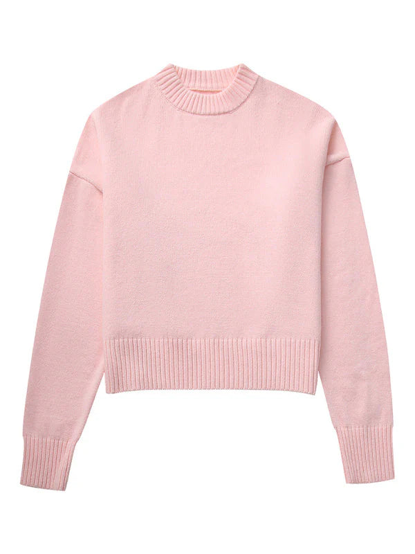 Crew Neck Pullover Sweater