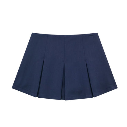 High Waist Mini Pleated Skirt