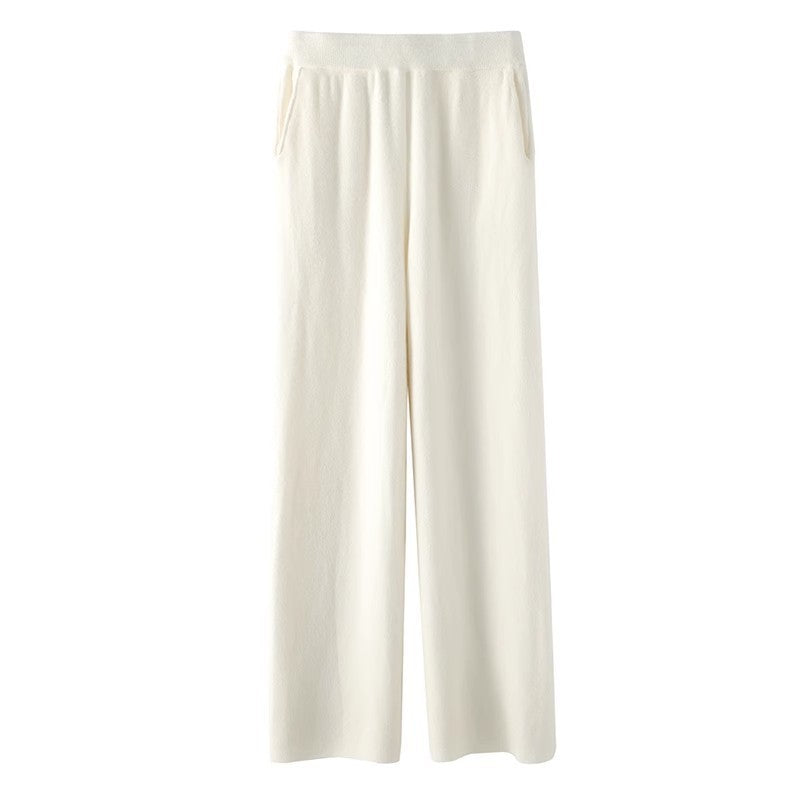 Wool Straight Pants