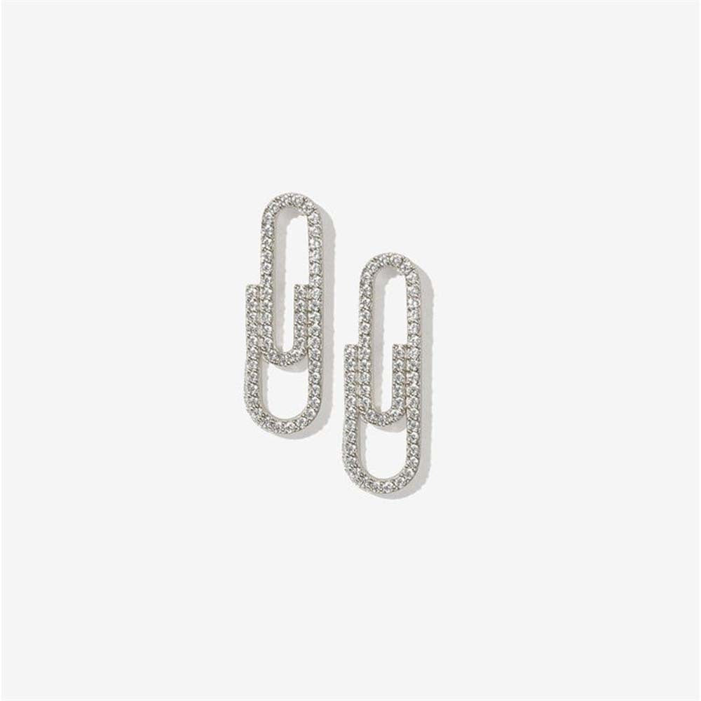 Mini Paperclip Stud Earrings