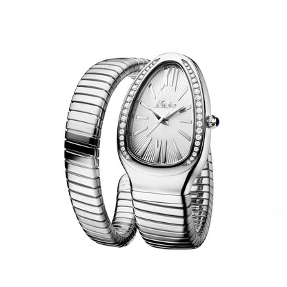 Stainless Steel Diamond Serpentine Watch