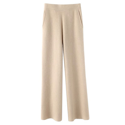 Wool Straight Pants