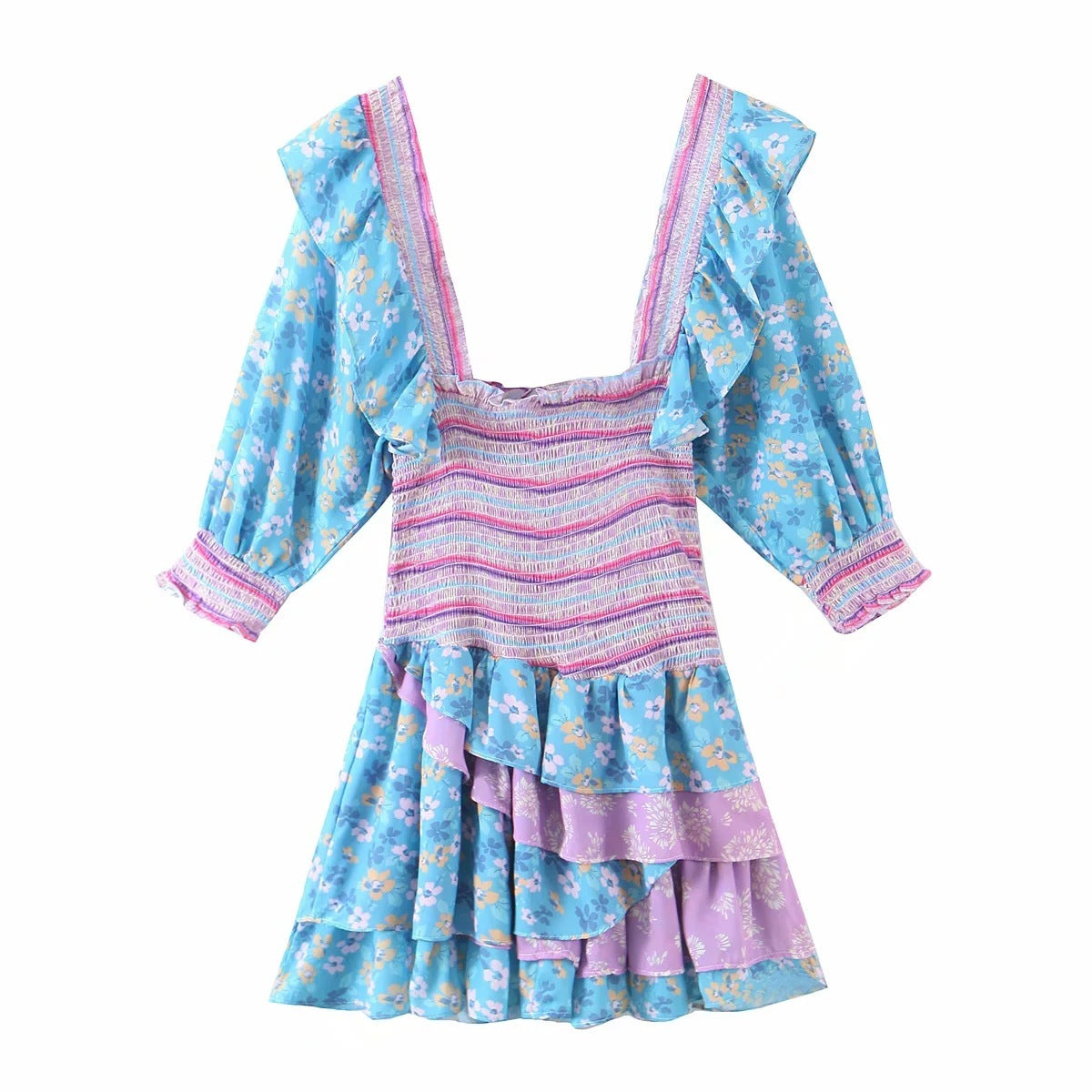 Lucy Puff Sleeve Mini Dress